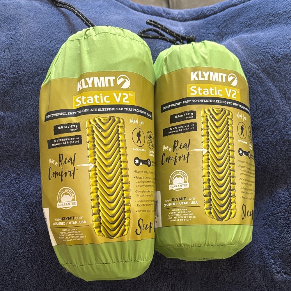 Klymit Static V2 Lightweight Sleeping Pad - Green